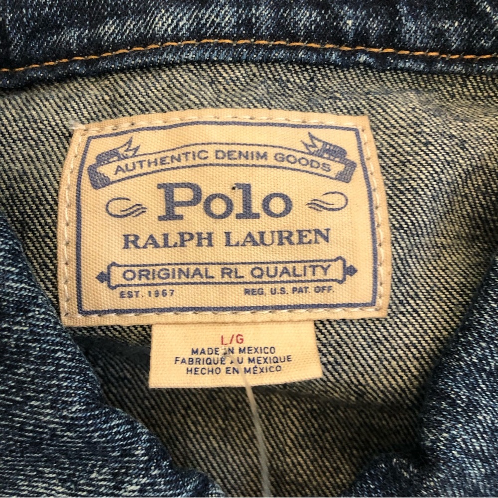 Polo Ralph Lauren Men's Denim Trucker Jean Jacket 710673235001 size L - Picture 3 of 7